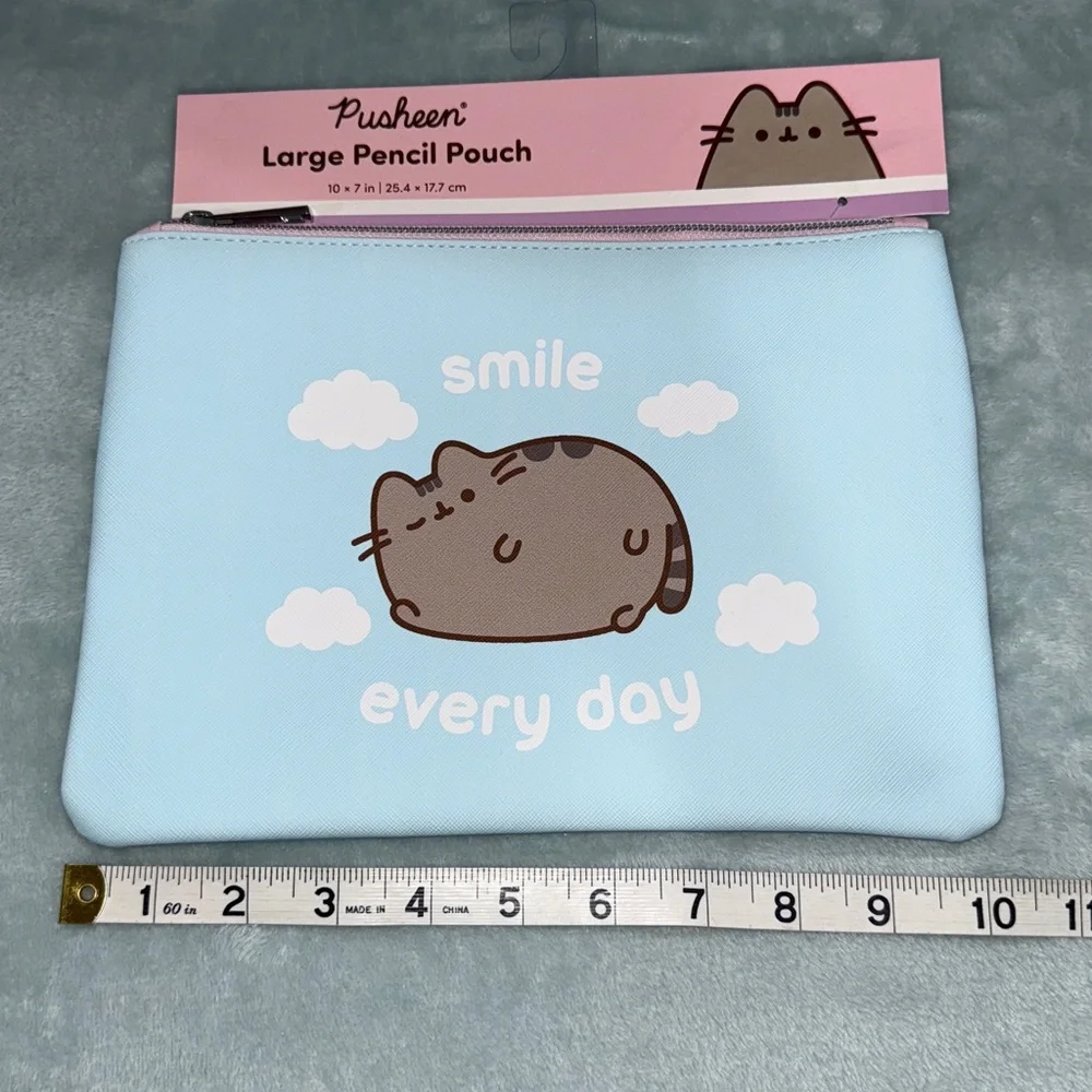 Pusheen Light Blue Smile Everyday Pencil Pouch